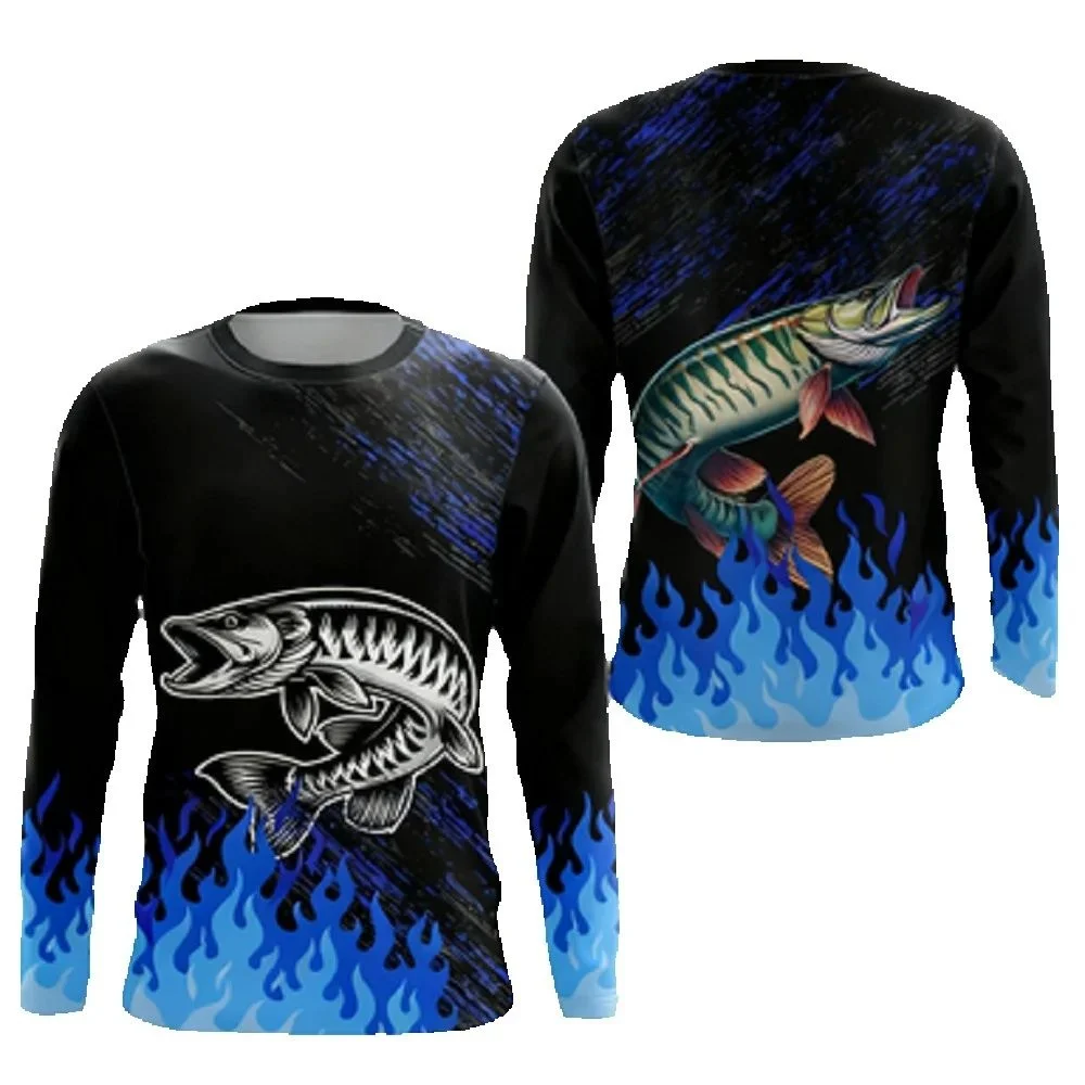 Mens Fishing Shirt Long Sleeve - огляд і ціна Outdoor Hunting Prints