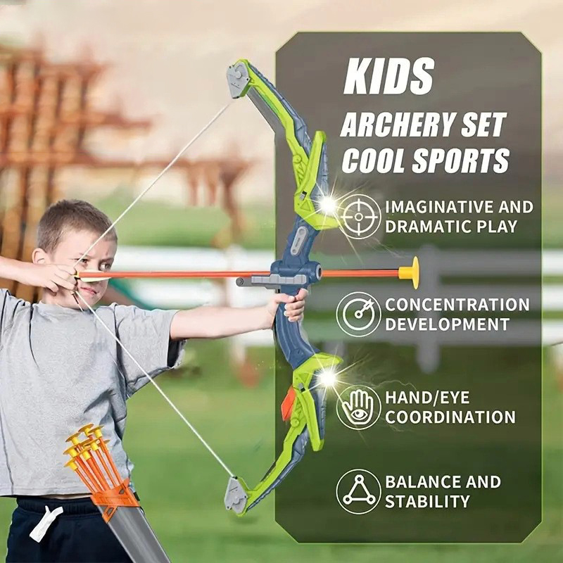 Bow and Arrows for Children Ki - огляд і ціна Outdoor Hunting Games For Kids